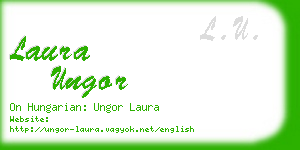 laura ungor business card